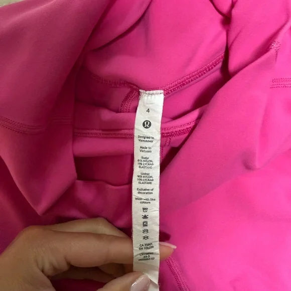 Lululemon Align Pink Biker Shorts 6” - Picture 3 of 3